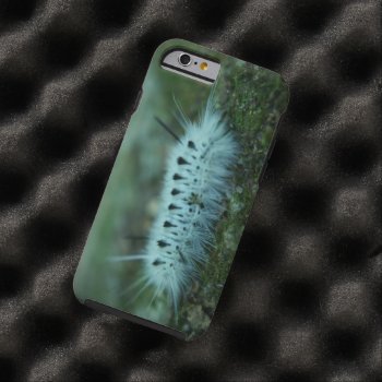 White Fuzzy Caterpillar Tough Iphone 6/6s Case by StormythoughtsGifts at Zazzle