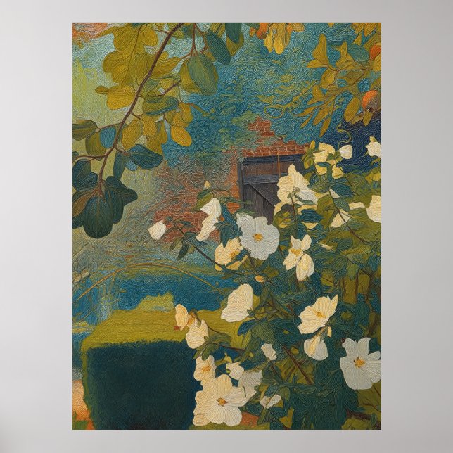 White Garden Poster (Front)