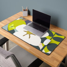 White Gardenia Abstract Florals Color Block Modern