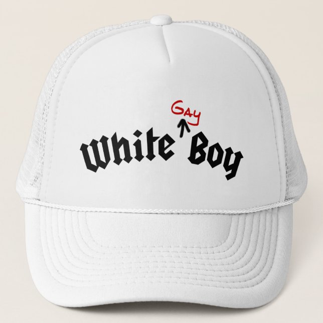 White Gay Boy Hat (Front)