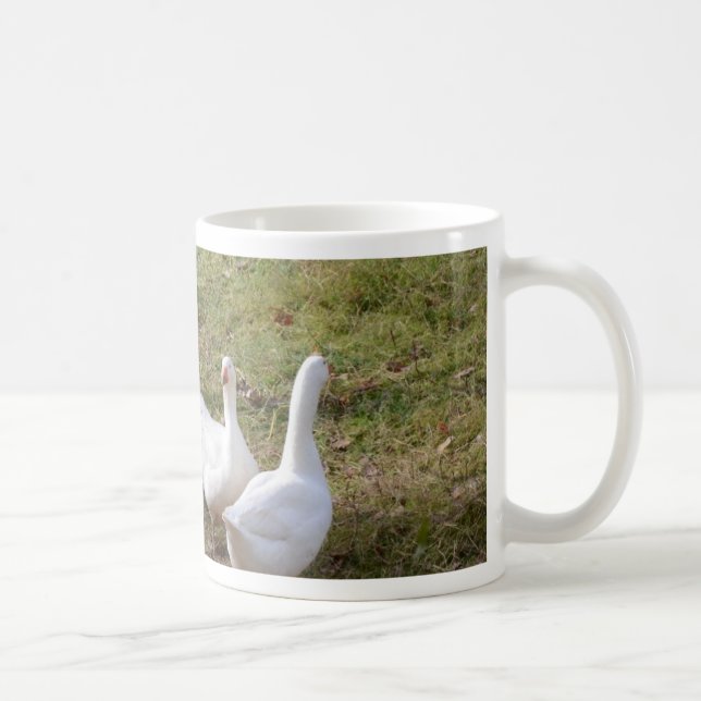 White Geese Coffee Mug (Right)
