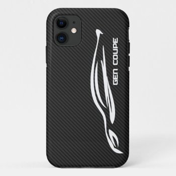 White Gen Coupe Logo Iphone 11 Case by AV_Designs at Zazzle