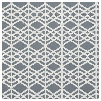 White geometric on dark background fabric 1