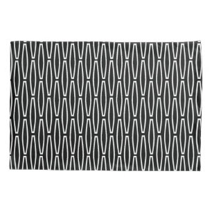 White Geometric Repeat  Pillow Case