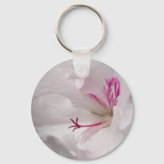 White Geranium Keychain