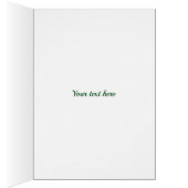 White Geraniums on Blue Get Well Hip Surgery Cards (Inside (Right))