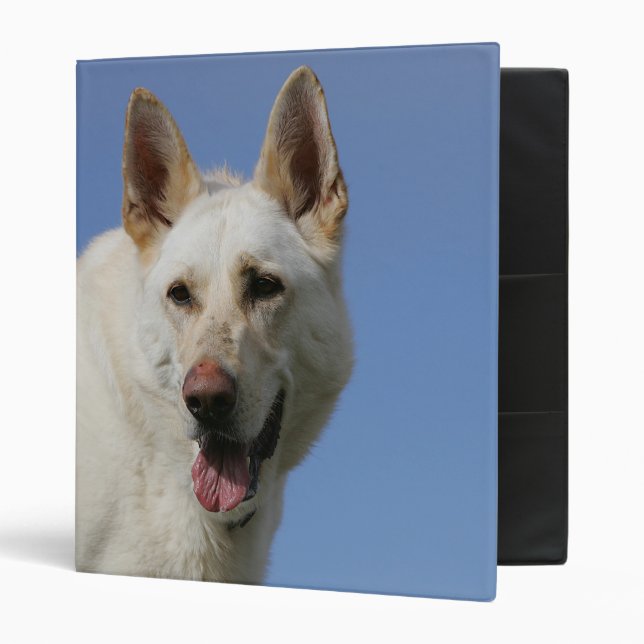 White German Shepherd 3 Ring Binder (Front/Inside)
