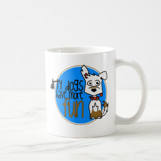 White German Shepherd -Blue Logo Coffee Mug