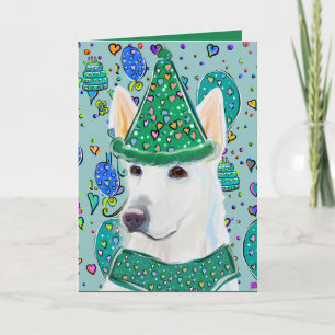 WHITE GERMAN SHEPHERD CARD