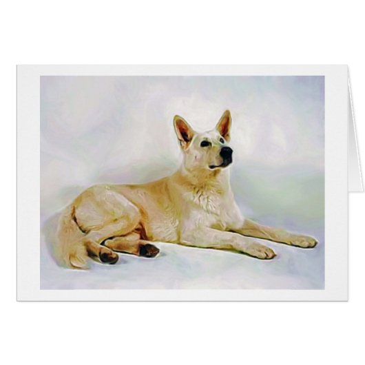 White German Shepherd Cards (Front Horizontal)