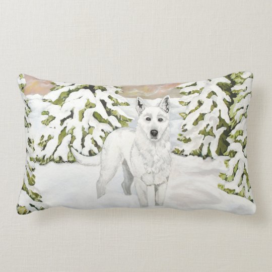 german shepherd christmas pillow