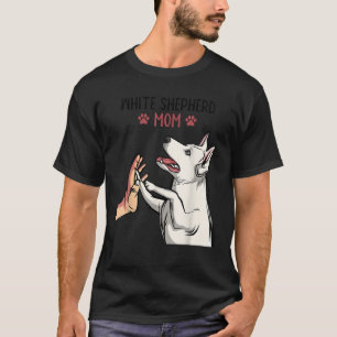 White German Shepherd Mom Dog Girls Women T-Shirt
