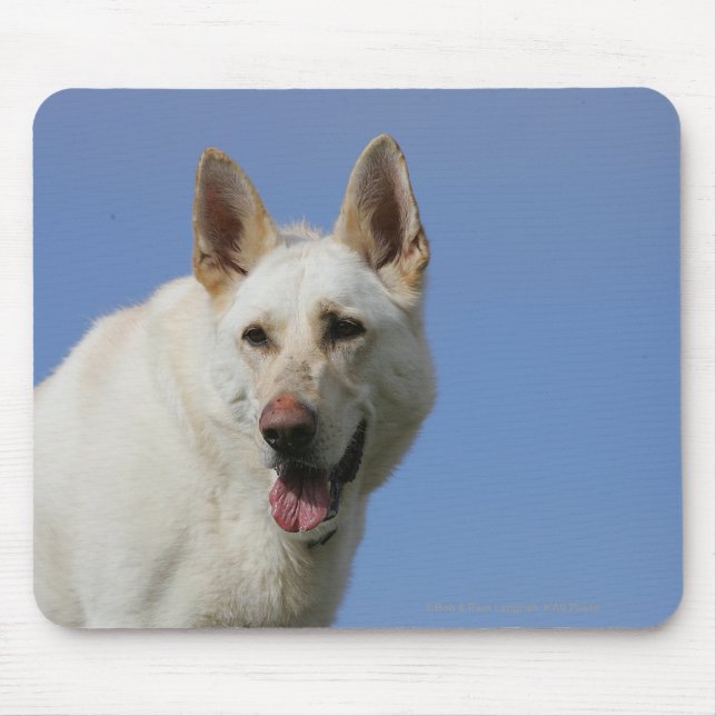 White German Shepherd Mouse Pad (Front)