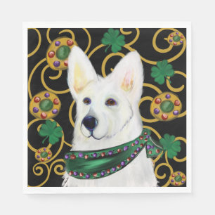 White German Shepherd Napkins