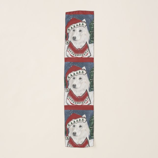 White German Shepherd  Scarf (Front)