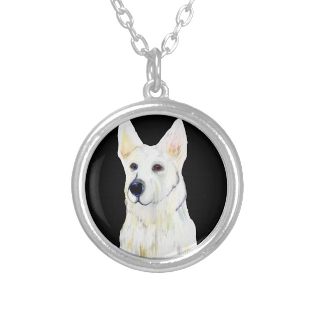 German shepherd necklace dog necklace silver German shepherd gift for pet  lover