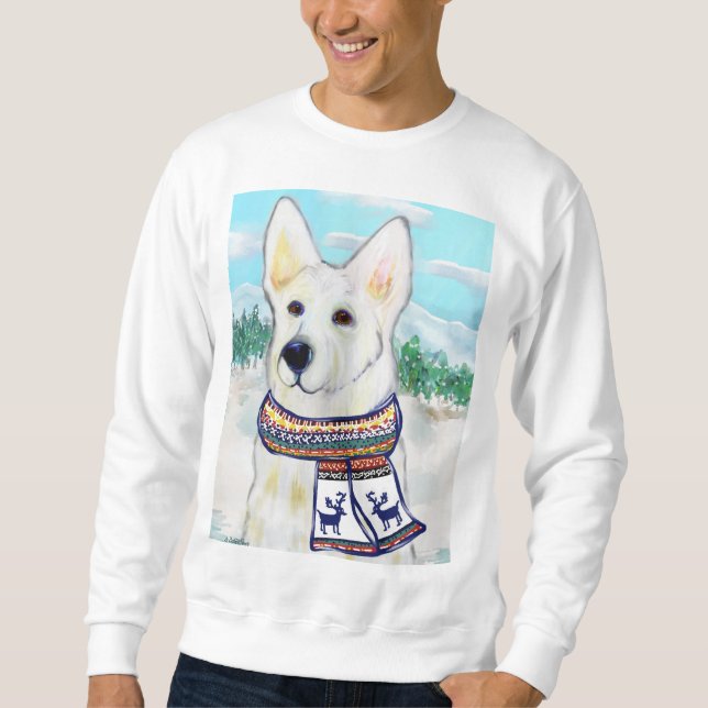 White German Shepherd Sweatshirt (Front)