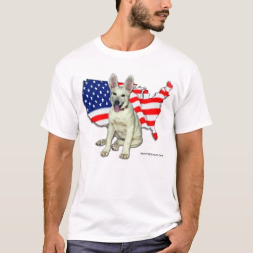 White German Shepherd T_Shirt