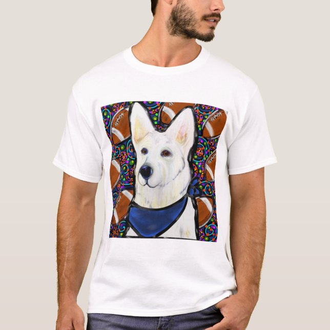 White German Shepherd T-Shirt (Front)
