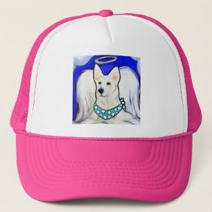 White German Shepherd Trucker Hat