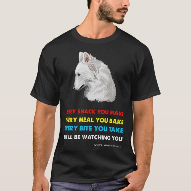 White German Shepherd  White Shepherd T-Shirt (Front)