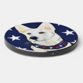 WHITE GERMAN SHEPHERD WIRELESS CHARGER (Front 2)