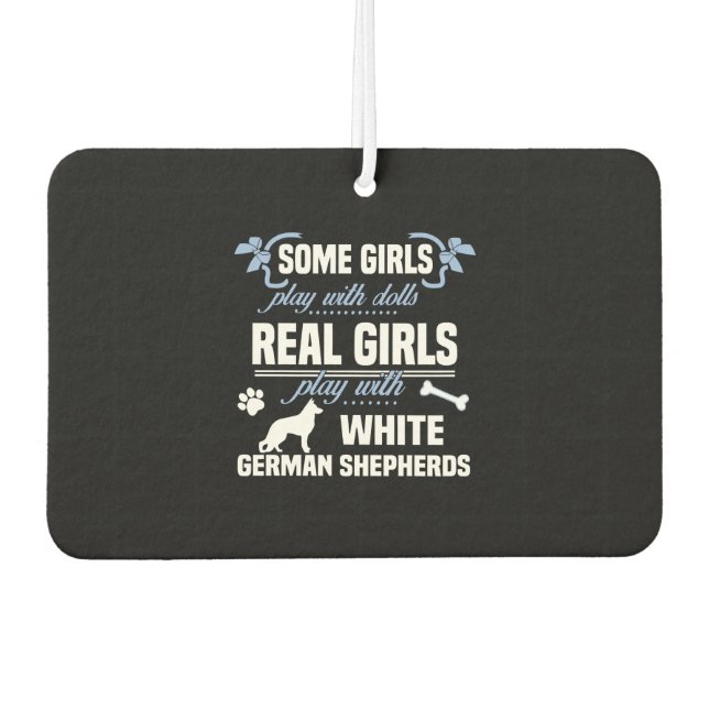 White German Shepherds Air Freshener (Front)