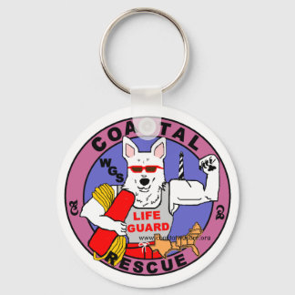 White German Shepherds Key Chain