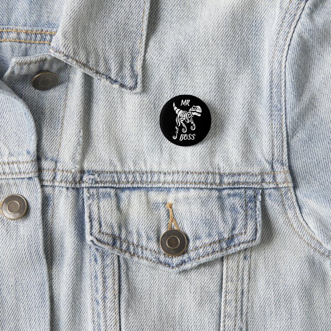 White Ghost Raptor  Button (In Situ)