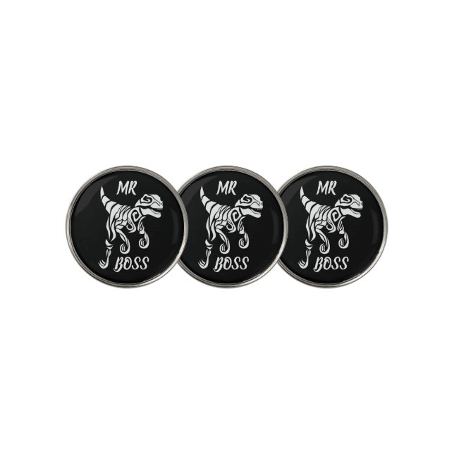 White Ghost Raptor  Golf Ball Marker (3 Up)