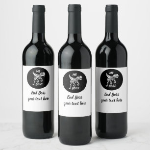 White Ghost Raptor Wine Label
