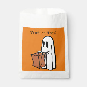 White Ghost with Trick-or-Treat Bags - goodie bag