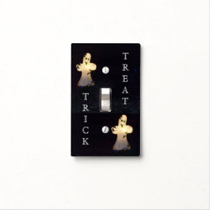 White Ghosts Light Switch Cover