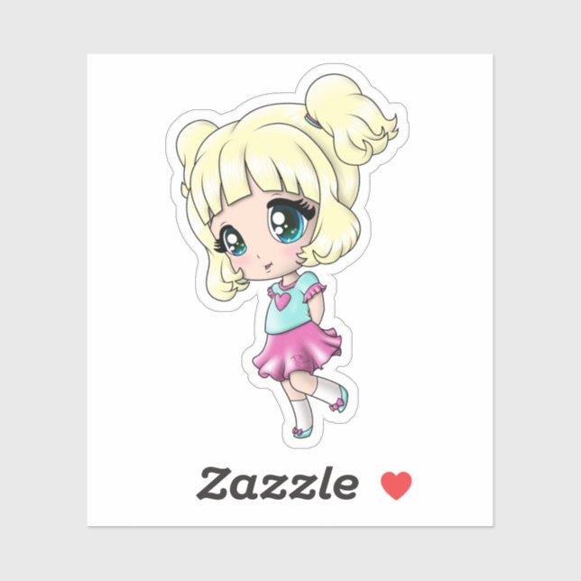 White Girl Sticker (Sheet)