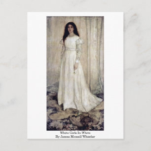 White Girls In White By James Mcneill Whistler Postcard