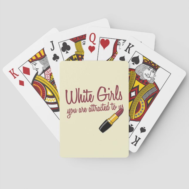 White Girls Poker Cards (Back)
