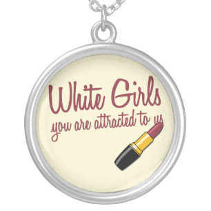 White Girls Silver Plated Necklace