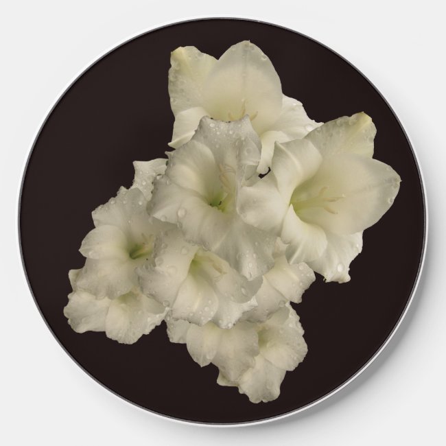 White Gladiolas Wireless Charger