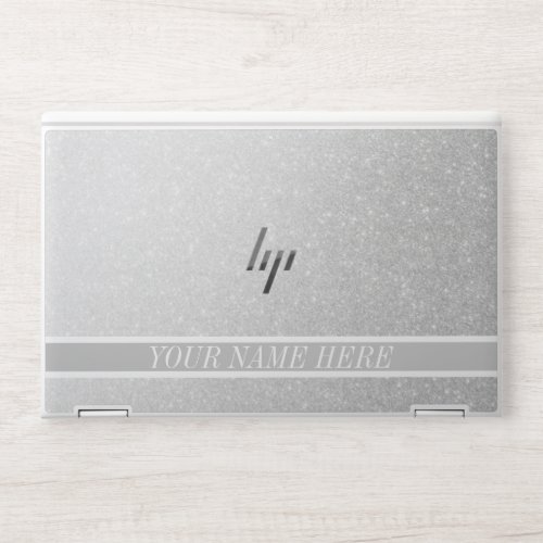 White Glitter Custom  HP EliteBook X360 1030 G3G4 HP Laptop Skin