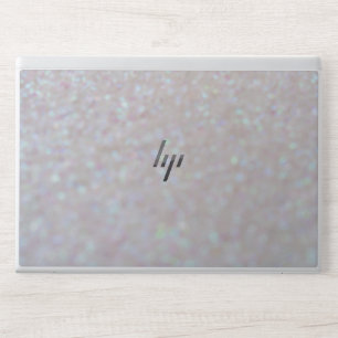White Glitter Marble HP Laptop Skin