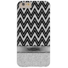 White Glitter & Sparkles, Black Zigzag Chevron