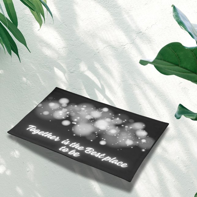 White Glow 'Together is the Best place to Be' | Cloth Placemat (Creator Uploaded)