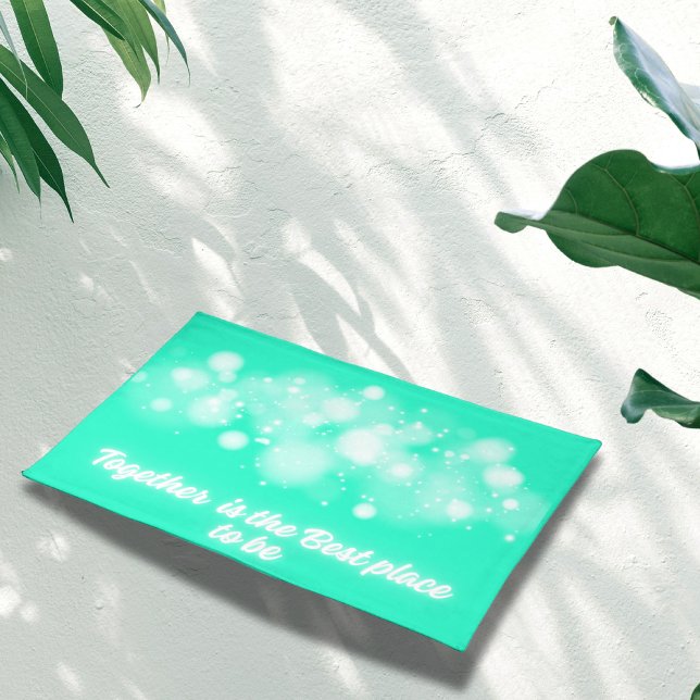 White Glow 'Together is the Best place to Be' | Cloth Placemat (Creator Uploaded)