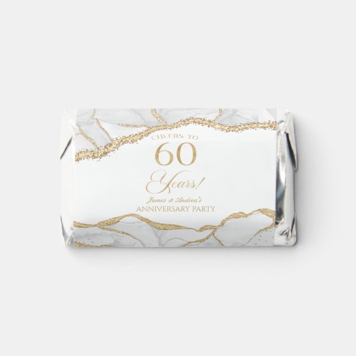 White Gold Agate 60th Wedding Anniversary Party