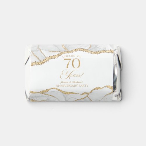 White Gold Agate 70th Wedding Anniversary Party