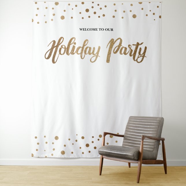 White Gold Christmas Company Holiday Backdrop (In Situ)