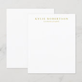 White Gold Colors Professional Trendy Plain Paper (Front/Back)