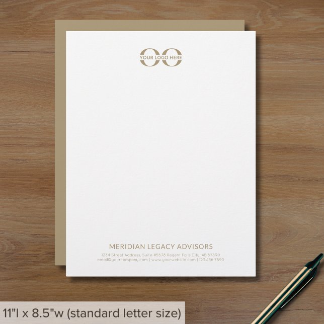 White Gold Custom Logo Letterhead (Creator Uploaded)
