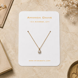 White gold earring jewelry photo QR display card