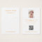 White gold earring jewelry photo QR display card